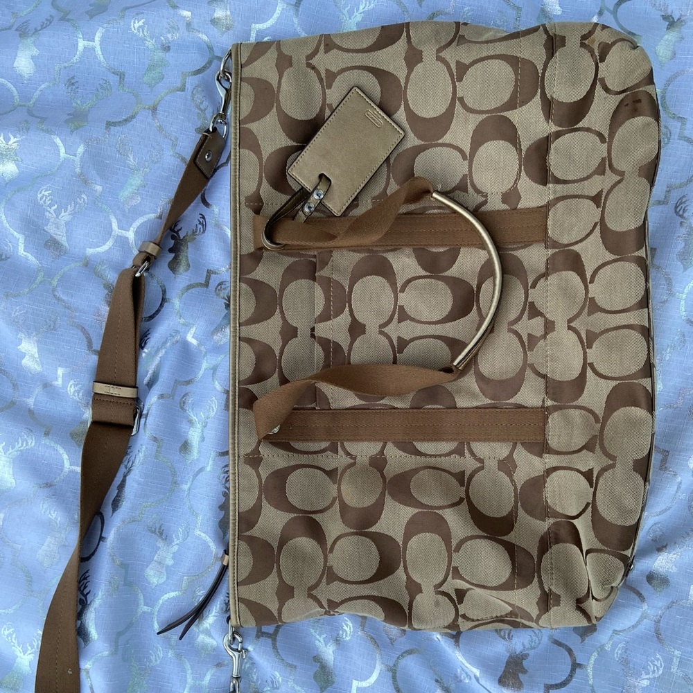 Large Coach duffel bag